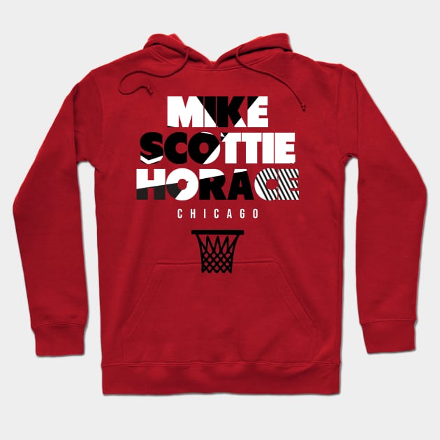 Throwback Chicago Basketball Hoodie by funandgames